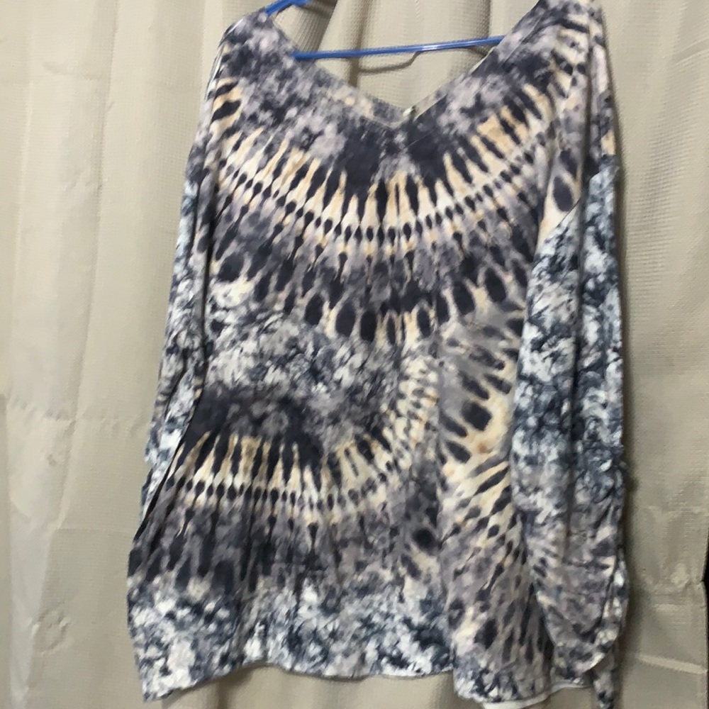 V neck Tie Dye  top